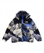 THE NORTH FACE×SUPREMEザ ノース フェイス×シュプリーム）の古着「ダウンジャケット」｜ブルー×ホワイト