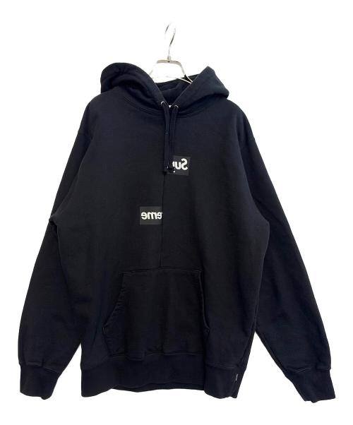 SUPREME（シュプリーム）SUPREME (シュプリーム) COMME des GARCONS (コムデギャルソン) プルオーバーパーカー ブラック サイズ:Lの古着・服飾アイテム