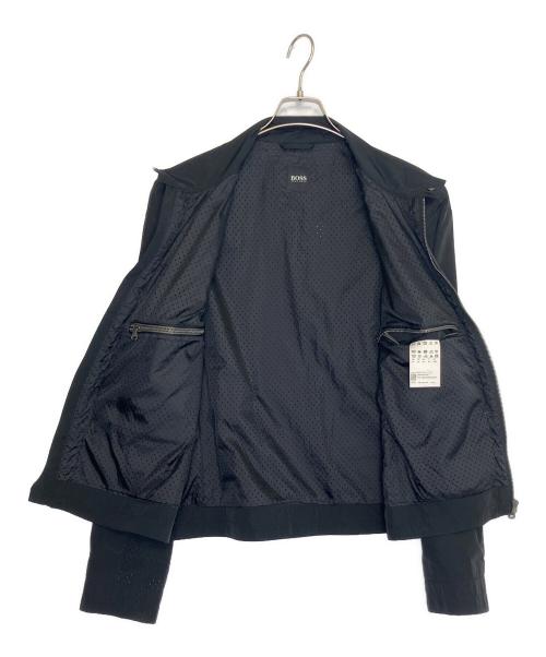 BOSS HUGO BOSS（ボス ヒューゴボス）BOSS HUGO BOSS (ボス ヒューゴボス) ジップジャケット ブラック サイズ:50の古着・服飾アイテム