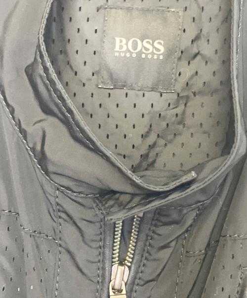 BOSS HUGO BOSS（ボス ヒューゴボス）BOSS HUGO BOSS (ボス ヒューゴボス) ジップジャケット ブラック サイズ:50の古着・服飾アイテム