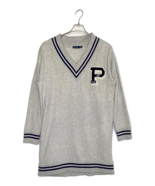 POLO RALPH LAUREN（ポロ・ラルフローレン）POLO RALPH LAUREN (ポロ・ラルフローレン) スウェットワンピース グレー サイズ:Ｍの古着・服飾アイテム