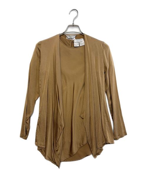MaxMara（マックスマーラ）MaxMara (マックスマーラ) アンサンブルジャケット ブラウン サイズ:Sの古着・服飾アイテム
