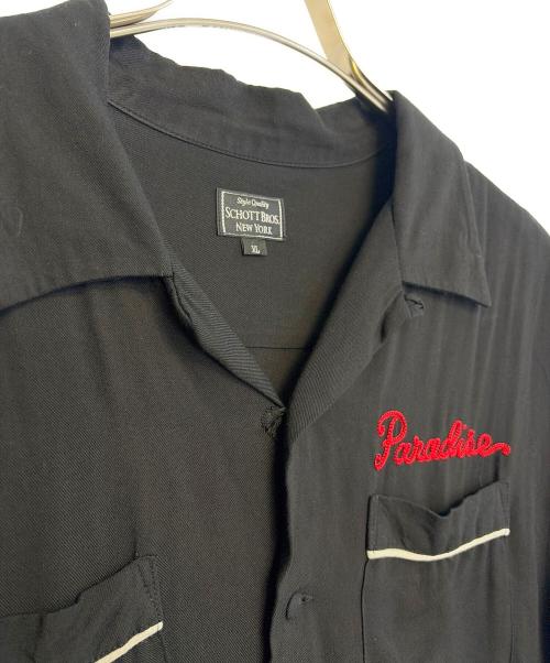 SHOTT BROS（ショット）SHOTT BROS (ショット) 半袖シャツ ブラック サイズ:XLの古着・服飾アイテム
