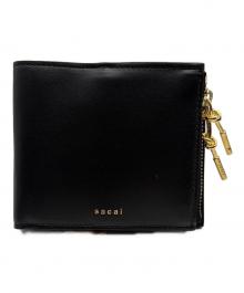 sacai（サカイ）の古着「2つ折り財布」｜ブラック