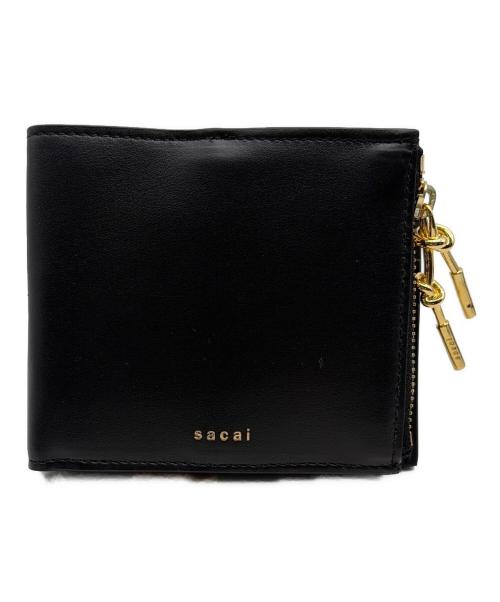 sacai（サカイ）sacai (サカイ) 2つ折り財布 ブラックの古着・服飾アイテム