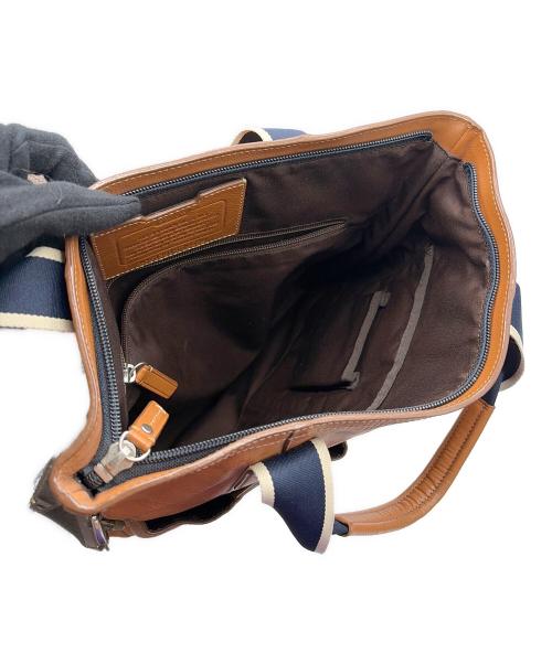 COACH（コーチ）COACH (コーチ) レザー2WAYバッグ ブラウンの古着・服飾アイテム