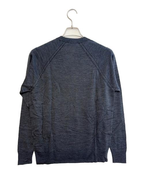 Aquascutum（アクアスキュータム）Aquascutum (アクアスキュータム) JOHN SMEDLEY (ジョンスメドレー) 薄手ニット グレー サイズ:M 未使用品の古着・服飾アイテム