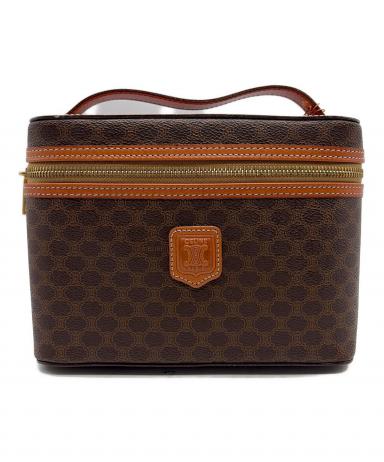 CELINE ブラウンレザーバニティ 中古・古着通販】CELINE (セリーヌ) バニティバッグ ブラウン