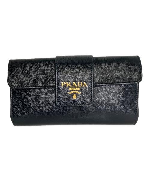 PRADA（プラダ）PRADA (プラダ) 長財布 ブラックの古着・服飾アイテム
