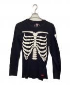 SUPREME×Hanesシュプリーム×ヘインズ）の古着「Bones Thermal Crew」｜ブラック
