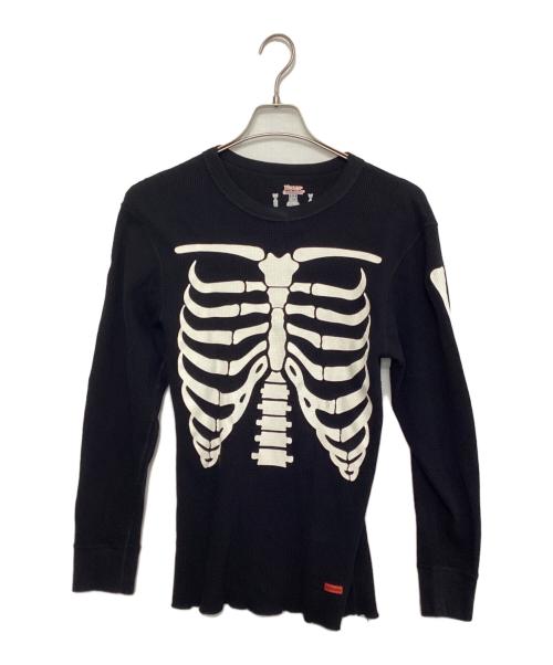 SUPREME（シュプリーム）Supreme (シュプリーム) Hanes (ヘインズ) Bones Thermal Crew ブラック サイズ:Mサイズの古着・服飾アイテム