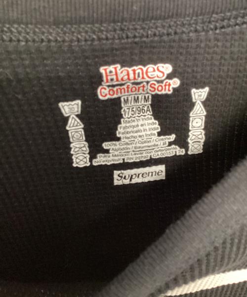 SUPREME（シュプリーム）Supreme (シュプリーム) Hanes (ヘインズ) Bones Thermal Crew ブラック サイズ:Mサイズの古着・服飾アイテム