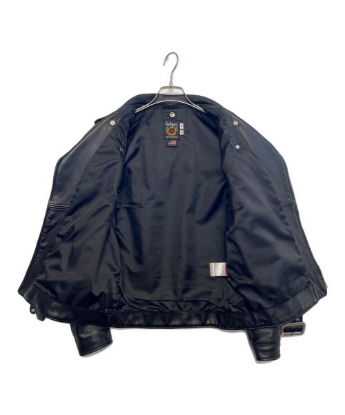 Schott（ショット）Schott (ショット) ダブルライダースジャケット ブラック サイズ:36の古着・服飾アイテム
