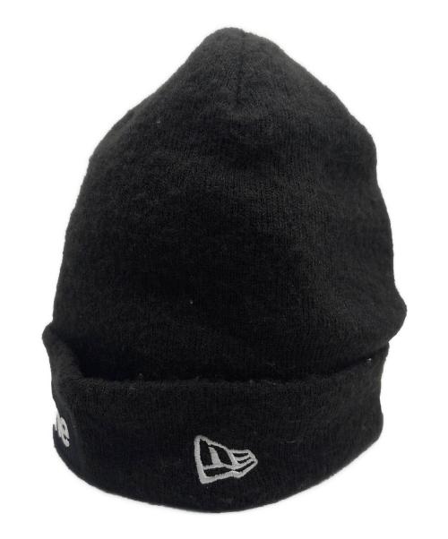 New Era（ニューエラ）New Era (ニューエラ) SUPREME (シュプリーム) ニット帽 ブラックの古着・服飾アイテム