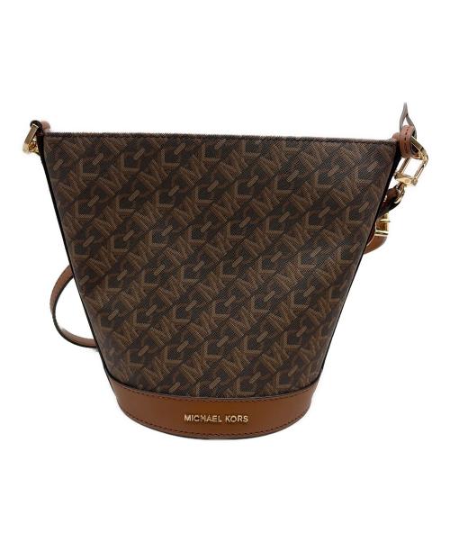 MICHAEL KORS（マイケル・コース）MICHAEL KORS (マイケル・コース) バケットバッグ ブラウンの古着・服飾アイテム