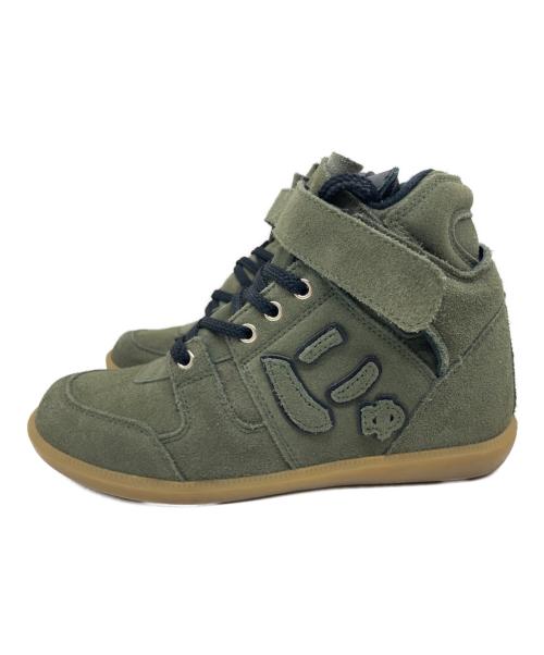 Sangacio（サンガッチョ）Sangacio (サンガッチョ) ハイカットスニーカー カーキ サイズ:23.5の古着・服飾アイテム