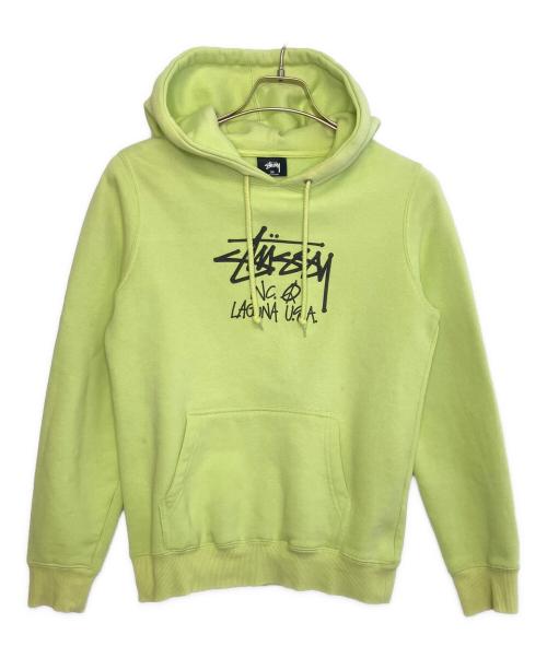 stussy（ステューシー）stussy (ステューシー) プルオーバーパーカー イエロー サイズ:XSの古着・服飾アイテム