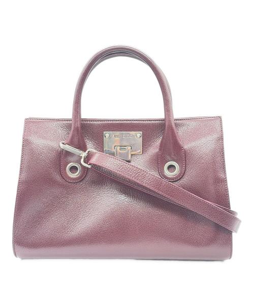 JIMMY CHOO（ジミーチュウ）JIMMY CHOO (ジミーチュウ) 2WAYバッグ パープルの古着・服飾アイテム