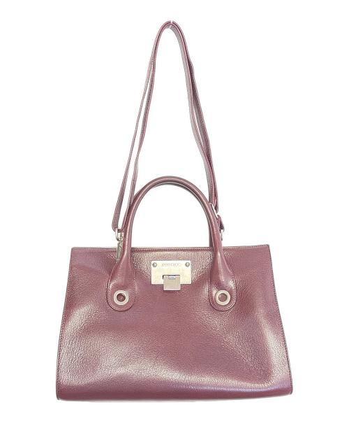 JIMMY CHOO（ジミーチュウ）JIMMY CHOO (ジミーチュウ) 2WAYバッグ パープルの古着・服飾アイテム