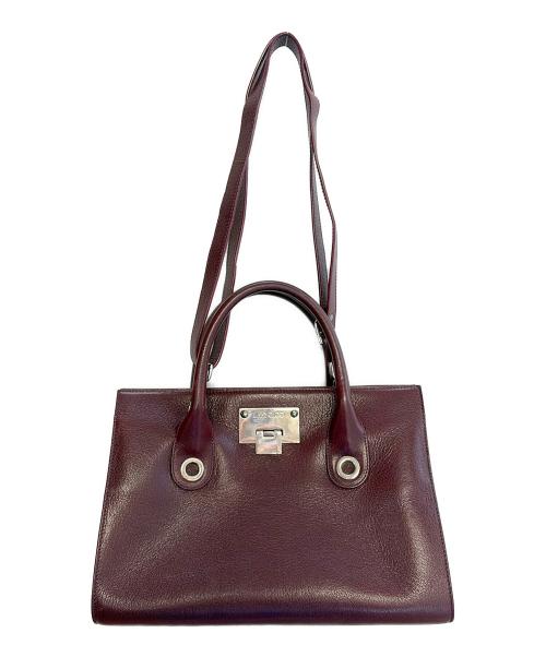 JIMMY CHOO（ジミーチュウ）JIMMY CHOO (ジミーチュウ) 2WAYバッグ パープルの古着・服飾アイテム
