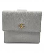 GUCCIグッチ）の古着「3つ折り財布」｜グレー
