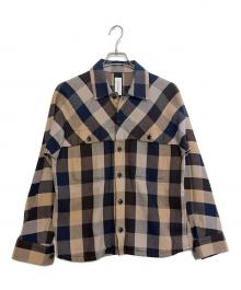 EYE. D WEARing（アイディウェアリング）の古着「シャツジャケット」｜ベージュ