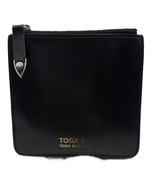 TOGA PULLA（トーガ プルラ）TOGA PULLA (トーガ プルラ) 2つ折り財布 ブラックの古着・服飾アイテム