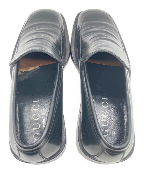 GUCCI（グッチ）GUCCI (グッチ) ローファー ブラック サイズ:70の古着・服飾アイテム