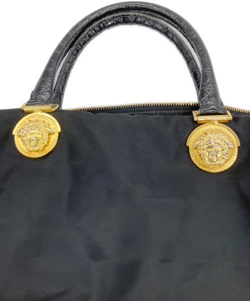 VERSACE（ヴェルサーチェ）VERSACE (ヴェルサーチェ) ハンドバッグ ブラックの古着・服飾アイテム