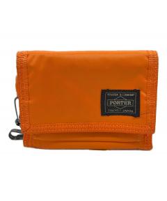 中古・古着通販】PORTER (ポーター) 3つ折り財布 オレンジ｜ブランド