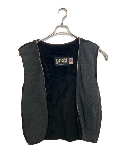 Schott（ショット）Schott (ショット) ライナー付きレザージャケット ブラック サイズ:38の古着・服飾アイテム