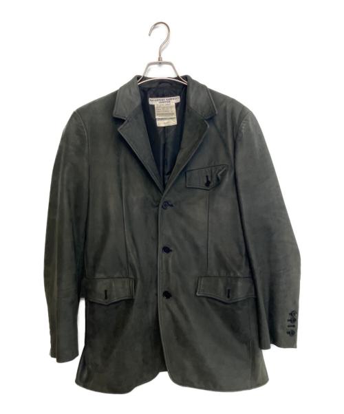 KATHARINE HAMNETT（キャサリンハムネット）KATHARINE HAMNETT (キャサリンハムネット) レザージャケット グレー サイズ:Mの古着・服飾アイテム