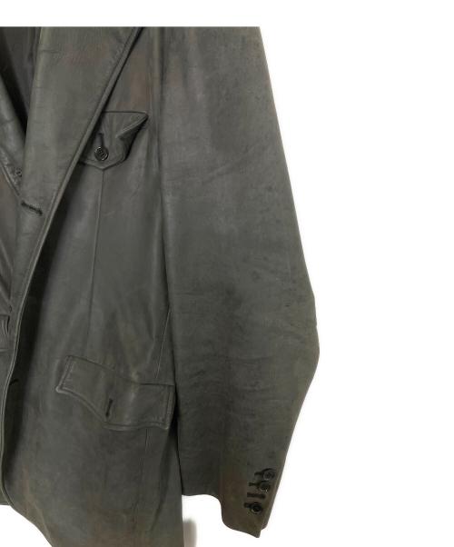 KATHARINE HAMNETT（キャサリンハムネット）KATHARINE HAMNETT (キャサリンハムネット) レザージャケット グレー サイズ:Mの古着・服飾アイテム