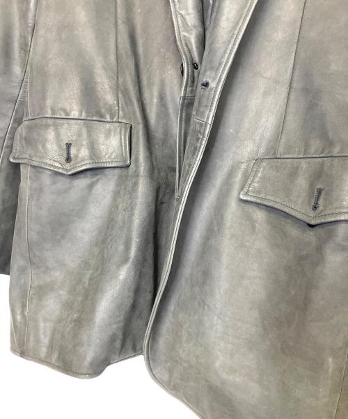 KATHARINE HAMNETT（キャサリンハムネット）KATHARINE HAMNETT (キャサリンハムネット) レザージャケット グレー サイズ:Mの古着・服飾アイテム