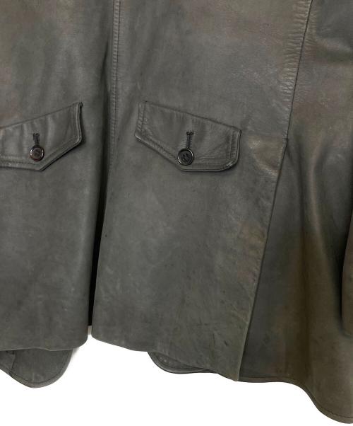 KATHARINE HAMNETT（キャサリンハムネット）KATHARINE HAMNETT (キャサリンハムネット) レザージャケット グレー サイズ:Mの古着・服飾アイテム