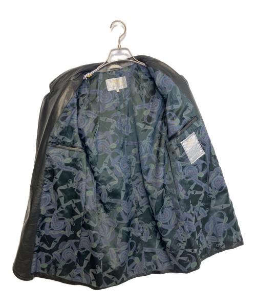 Perfetto（ペルフェット）perfetto (ペルフェット) レザーテーラードジャケット ブラック サイズ:Sの古着・服飾アイテム