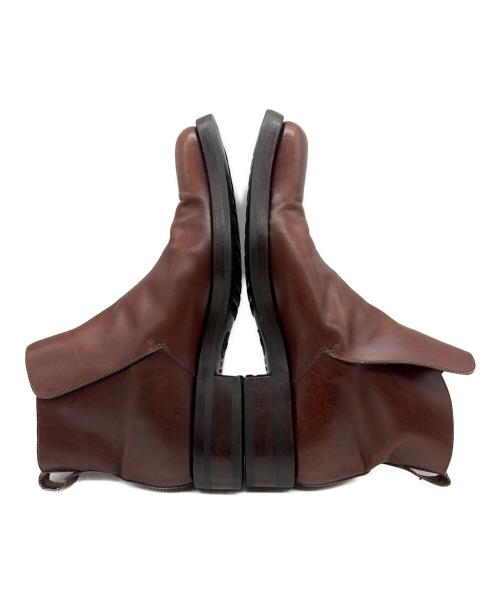 GUCCI（グッチ）GUCCI (グッチ) スクエアトゥブーツ ブラウン サイズ:9.5の古着・服飾アイテム