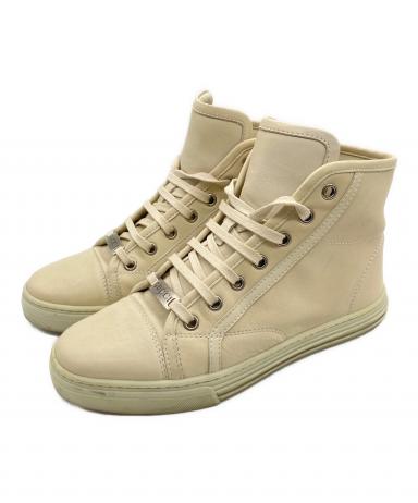 中古・古着通販】GUCCI (グッチ) ハイカットスニーカー ベージュ