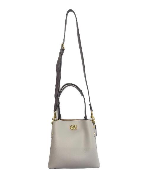 COACH（コーチ）COACH (コーチ) バケットショルダーバッグ ライトグレーの古着・服飾アイテム
