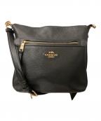 COACHコーチ）の古着「ショルダーバッグ」｜ブラック×ゴールド