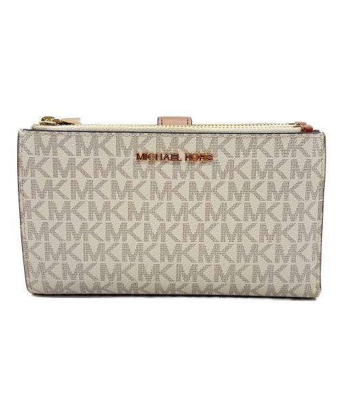MICHAEL KORS（マイケルコース）MICHAEL KORS (マイケル・コース) 2つ折り財布 ベージュの古着・服飾アイテム
