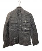 DOLCE & GABBANAドルチェ＆ガッバーナ）の古着「ハンティングレザージャケット」｜グレー