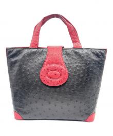 jardin des sacs（ジャルダンデサック）の古着「トートバッグ」｜ブラック×レッド