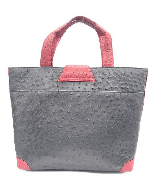 jardin des sacs（ジャルダンデサック）JARDIN DES SACS (ジャルダンデサック) トートバッグ ブラック×レッドの古着・服飾アイテム