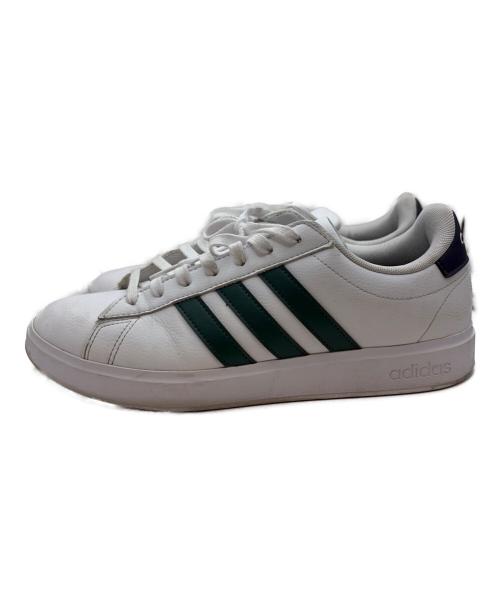 adidas（アディダス）adidas (アディダス) GRAND COURT 2.0 ホワイト×グリーン サイズ:27.5の古着・服飾アイテム