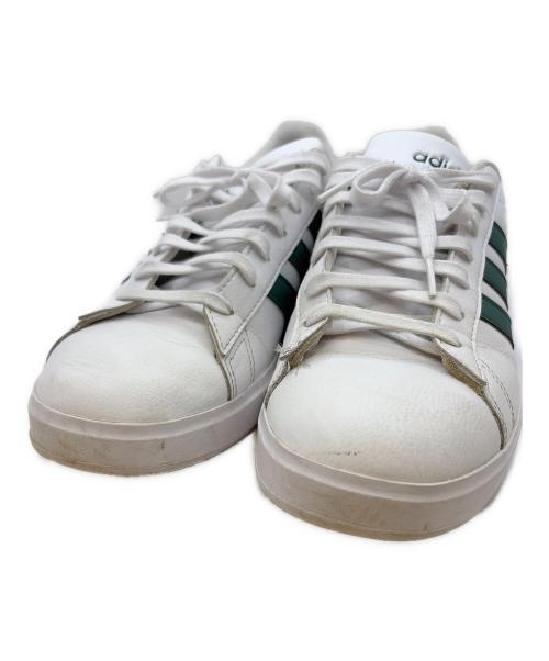 adidas（アディダス）adidas (アディダス) GRAND COURT 2.0 ホワイト×グリーン サイズ:27.5の古着・服飾アイテム