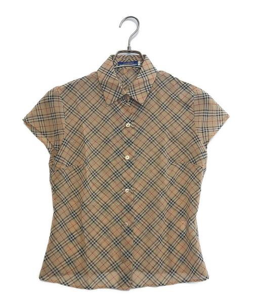 BURBERRY BLUE LABEL（バーバリー ブルー レーベル）BURBERRY BLUE LABEL (バーバリー ブルー レーベル) 半袖シャツ ベージュ サイズ:38の古着・服飾アイテム