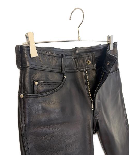HARLEY-DAVIDSON（ハーレーダビッドソン）HARLEY-DAVIDSON (ハーレーダビッドソン) レザーパンツ ブラック サイズ:W31の古着・服飾アイテム
