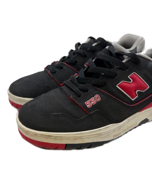 NEW BALANCE（ニューバランス）NEW BALANCE (ニューバランス) BB550SG1 ブラック×レッド サイズ:28.5の古着・服飾アイテム