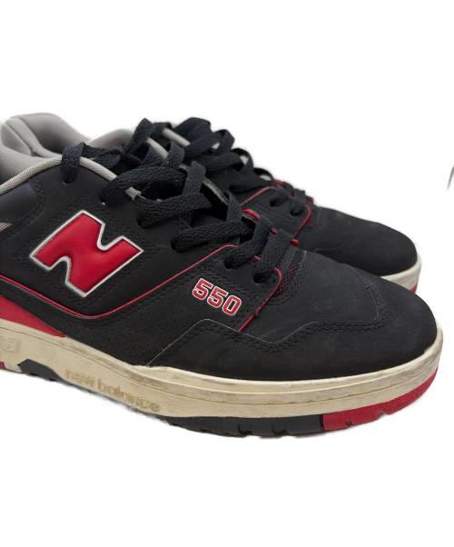 NEW BALANCE（ニューバランス）NEW BALANCE (ニューバランス) BB550SG1 ブラック×レッド サイズ:28.5の古着・服飾アイテム